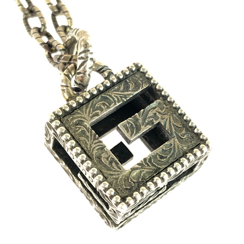 【現状渡し品】【メンズ】 GUCCI グッチ SQUARE G NECKLACE 552768 スクエアG ネックレス アクセサリー 182-251112-na-01-tag カラー：シルバー 万代Net店