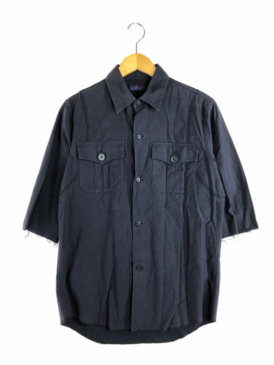 【中古品】【メンズ】 UNDERCOVER アンダーカバー SCAB復刻 16SS BACK SATIN 3/4 SLEEVE SHIRT UCQ4402-2 バック サテン シャツ 半袖シャツ 140-251112-na-11-tag サイズ：2 カラー：ネイビー 万代Net店