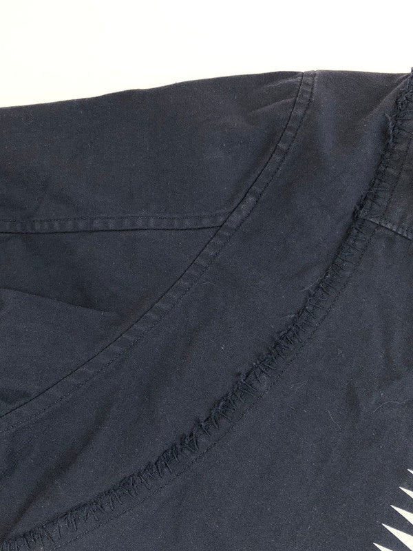 【中古品】【メンズ】 UNDERCOVER アンダーカバー SCAB復刻 16SS BACK SATIN 3/4 SLEEVE SHIRT UCQ4402-2 バック サテン シャツ 半袖シャツ 140-251112-na-11-tag サイズ：2 カラー：ネイビー 万代Net店