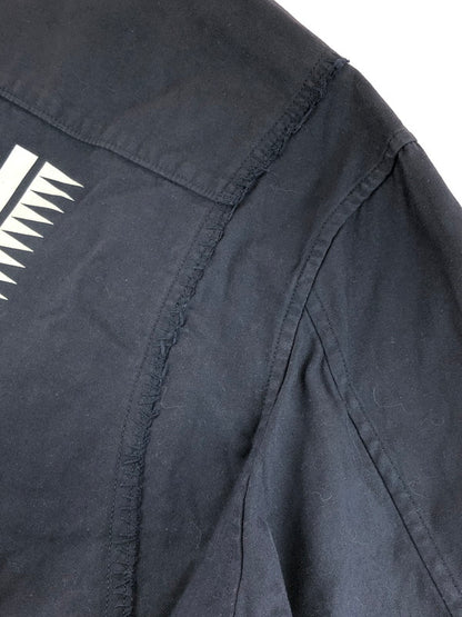 【中古品】【メンズ】 UNDERCOVER アンダーカバー SCAB復刻 16SS BACK SATIN 3/4 SLEEVE SHIRT UCQ4402-2 バック サテン シャツ 半袖シャツ 140-251112-na-11-tag サイズ：2 カラー：ネイビー 万代Net店