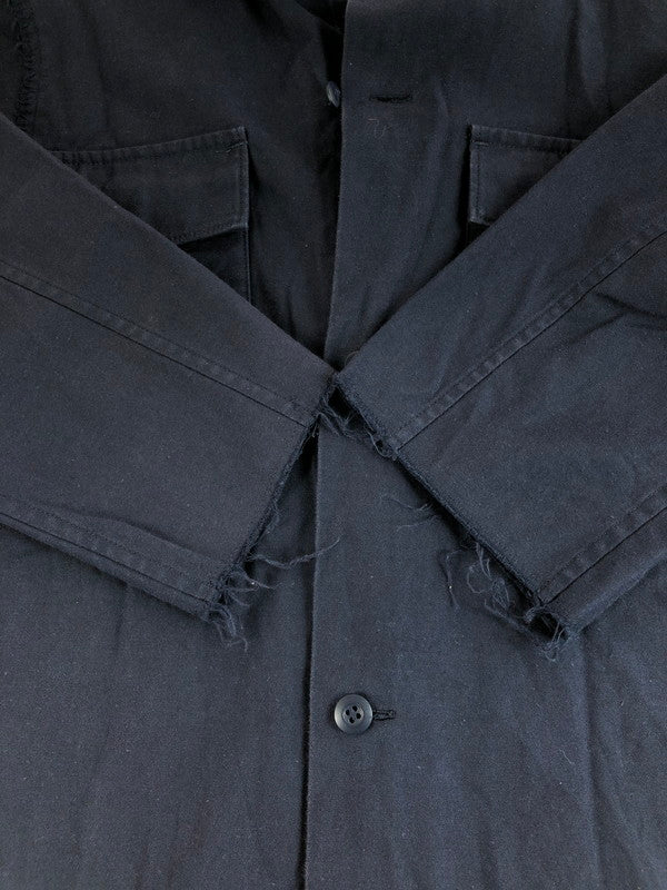 【中古品】【メンズ】 UNDERCOVER アンダーカバー SCAB復刻 16SS BACK SATIN 3/4 SLEEVE SHIRT UCQ4402-2 バック サテン シャツ 半袖シャツ 140-251112-na-11-tag サイズ：2 カラー：ネイビー 万代Net店