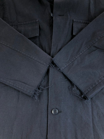 【中古品】【メンズ】 UNDERCOVER アンダーカバー SCAB復刻 16SS BACK SATIN 3/4 SLEEVE SHIRT UCQ4402-2 バック サテン シャツ 半袖シャツ 140-251112-na-11-tag サイズ：2 カラー：ネイビー 万代Net店