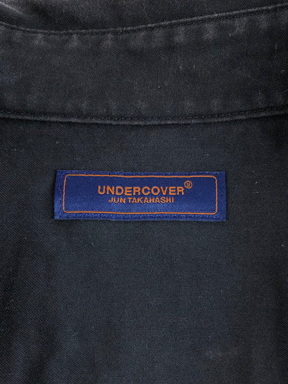【中古品】【メンズ】 UNDERCOVER アンダーカバー SCAB復刻 16SS BACK SATIN 3/4 SLEEVE SHIRT UCQ4402-2 バック サテン シャツ 半袖シャツ 140-251112-na-11-tag サイズ：2 カラー：ネイビー 万代Net店
