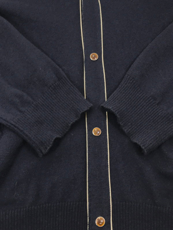 【中古品】【レディース】 16SS DOCKING CARDIGAN AUQ1901 16年春夏 ドッキング カーディガン トップス 168-251115-rt-18-tag サイズ：2 カラー：ネイビー 万代Net店