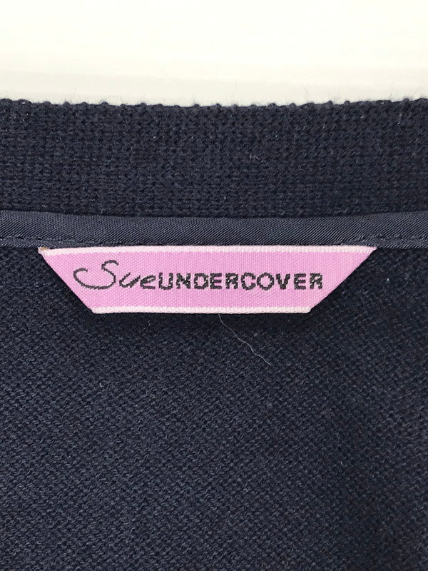 【中古品】【レディース】 16SS DOCKING CARDIGAN AUQ1901 16年春夏 ドッキング カーディガン トップス 168-251115-rt-18-tag サイズ：2 カラー：ネイビー 万代Net店