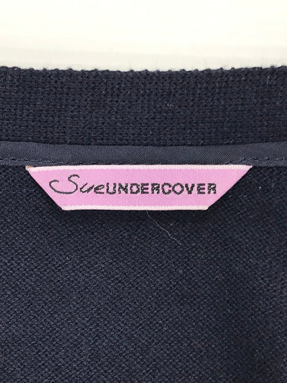 【中古品】【レディース】 16SS DOCKING CARDIGAN AUQ1901 16年春夏 ドッキング カーディガン トップス 168-251115-rt-18-tag サイズ：2 カラー：ネイビー 万代Net店