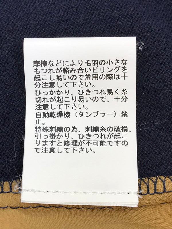 【中古品】【レディース】 16SS DOCKING CARDIGAN AUQ1901 16年春夏 ドッキング カーディガン トップス 168-251115-rt-18-tag サイズ：2 カラー：ネイビー 万代Net店