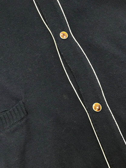 【中古品】【レディース】 16SS DOCKING CARDIGAN AUQ1901 16年春夏 ドッキング カーディガン トップス 168-251115-rt-18-tag サイズ：2 カラー：ネイビー 万代Net店