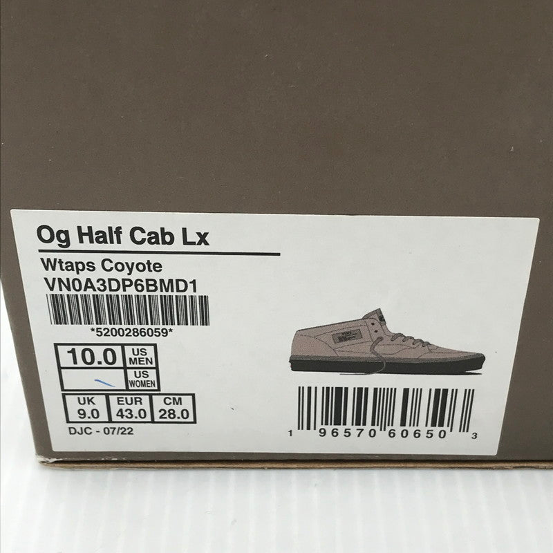 【中古品】【メンズ】 WTAPS ダブルタップス × VANS バンズ コラボ VAULT UA OG HALF CAB LX VN0A3DP6BMD1 ヴォールト UA OG ハーフキャブスニーカー 靴 162-251110-rt-07-tag サイズ：28cm US10 カラー：ブラウン系 万代Net店