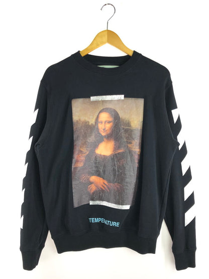 【中古品】【メンズ】 OFF-WHITE OMBA003S18003012 18SS DIAG MONALIZA CREWNECK ダイアグ モナリザ クルーネック スウェット トレーナー 142-251109-na-02-tag サイズ：XS カラー：ブラック 万代Net店