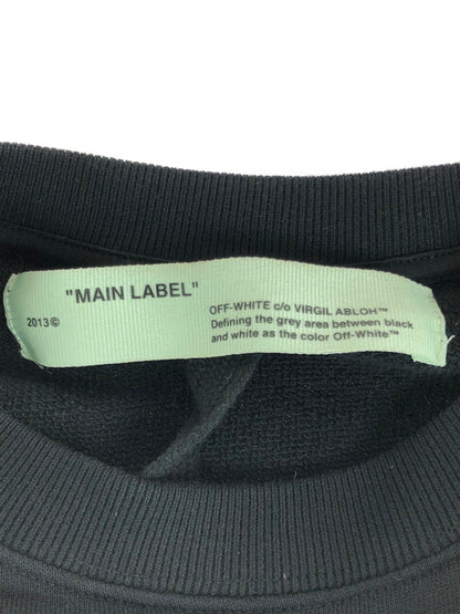 【中古品】【メンズ】 OFF-WHITE OMBA003S18003012 18SS DIAG MONALIZA CREWNECK ダイアグ モナリザ クルーネック スウェット トレーナー 142-251109-na-02-tag サイズ：XS カラー：ブラック 万代Net店