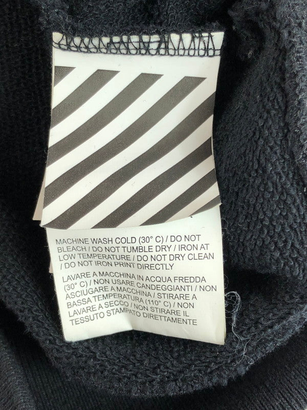 【中古品】【メンズ】 OFF-WHITE OMBA003S18003012 18SS DIAG MONALIZA CREWNECK ダイアグ モナリザ クルーネック スウェット トレーナー 142-251109-na-02-tag サイズ：XS カラー：ブラック 万代Net店