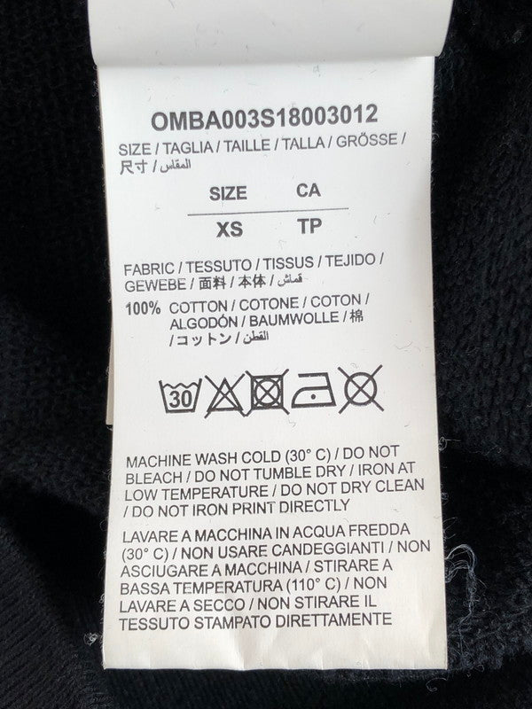 【中古品】【メンズ】 OFF-WHITE OMBA003S18003012 18SS DIAG MONALIZA CREWNECK ダイアグ モナリザ クルーネック スウェット トレーナー 142-251109-na-02-tag サイズ：XS カラー：ブラック 万代Net店