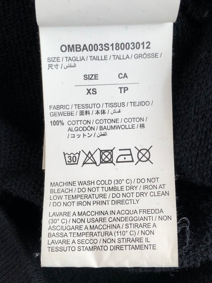 【中古品】【メンズ】 OFF-WHITE OMBA003S18003012 18SS DIAG MONALIZA CREWNECK ダイアグ モナリザ クルーネック スウェット トレーナー 142-251109-na-02-tag サイズ：XS カラー：ブラック 万代Net店