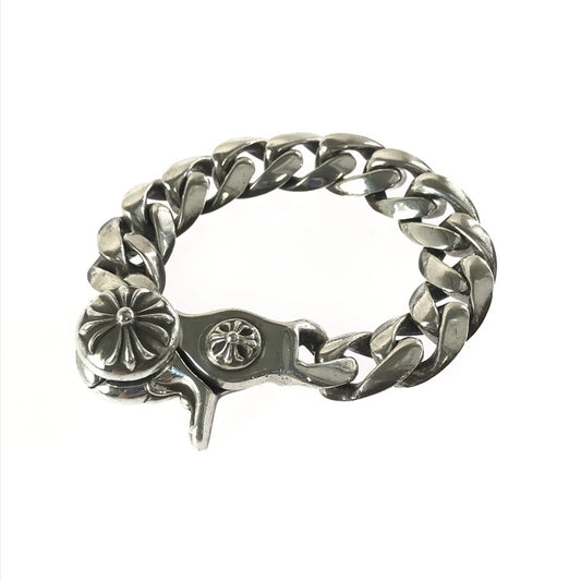 【中古品】【メンズ】 CHROME HEARTS クロムハーツ CLASSIC CHAIN LINK クラシック チェーン クリップ ブレスレット アクセサリー 190-251124-na-01-tag カラー：シルバー 万代Net店
