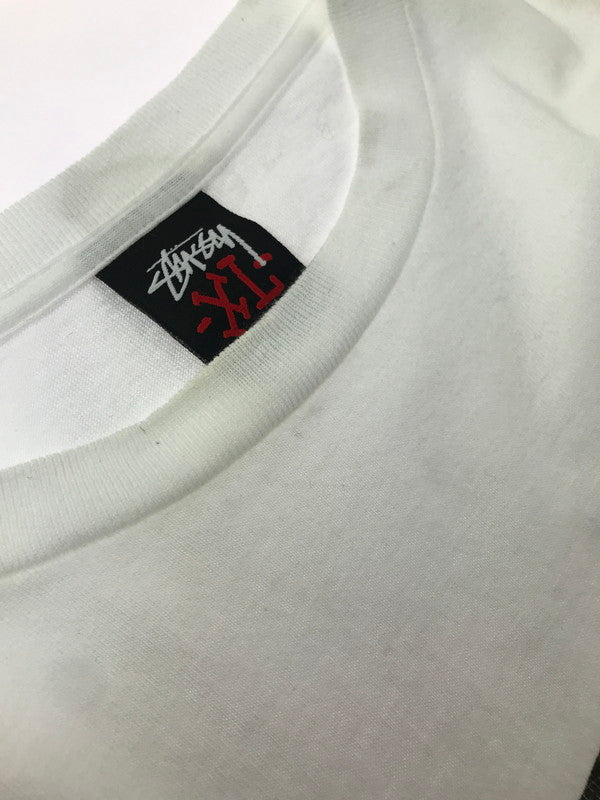 【中古品】【メンズ】 OLD STUSSY オールド ステューシー 00's LOGO L/S TSHIRT 2000年代 ロゴ 長袖Tシャツ トップス 142-260607-rt-01-tagh サイズ：XL カラー：ホワイト 万代Net店