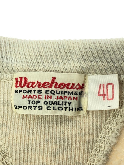 【中古品】【メンズ】 WAREHOUSE ウエアハウス U.S.ARMY MEDICAL FLOCK PRINT SWEATSHIRTS フロッキー プリント スウェットシャツ トレーナー 145-260516-na-04-tagh サイズ：40 カラー：グレー 万代Net店