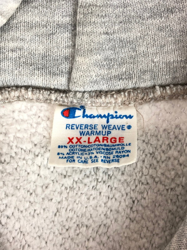【中古品】【メンズ】 Champion チャンピオン 80's KANSAS CREW REVERSE WEAVE HOODIE 80年代 カンザス クルーネック リバースウィーブ フーディー パーカー トップス 146-251119-rt-14-tag サイズ：XXL カラー：グレー 万代Net店