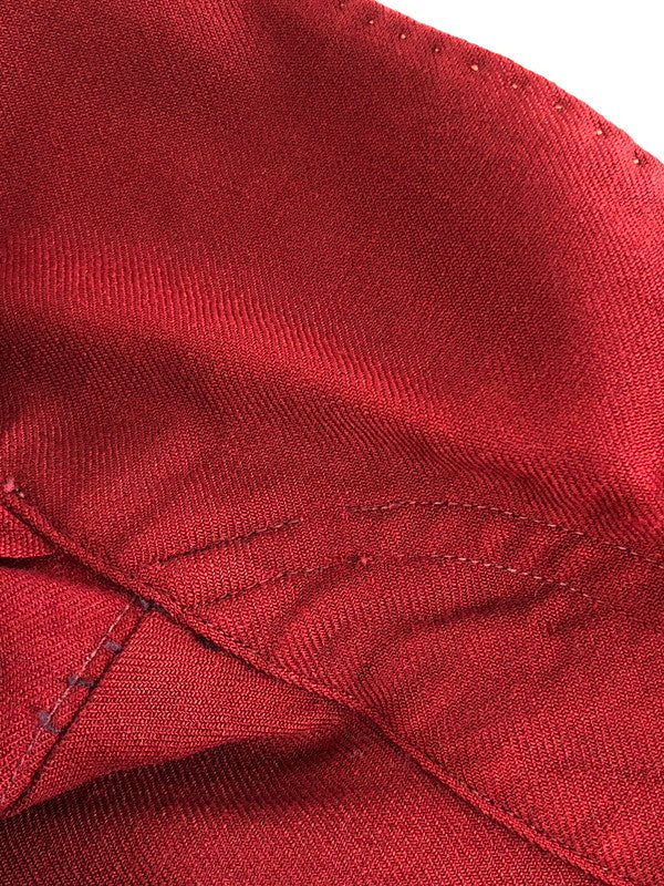 【現状渡し品】【メンズ】 McGregor マックレガー 40'S RAYON GABARDINE SHIRT 40年代 レーヨン ギャバジン シャツ 長袖シャツ 146-251109-na-12-tag サイズ：サイズ表記なし 下記参照 カラー：レッド 万代Net店