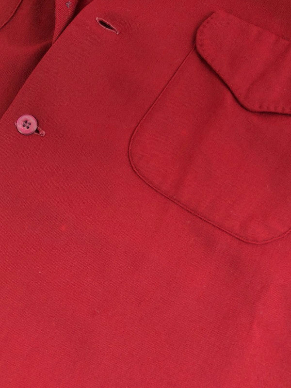 【現状渡し品】【メンズ】 McGregor マックレガー 40'S RAYON GABARDINE SHIRT 40年代 レーヨン ギャバジン シャツ 長袖シャツ 146-251109-na-12-tag サイズ：サイズ表記なし 下記参照 カラー：レッド 万代Net店