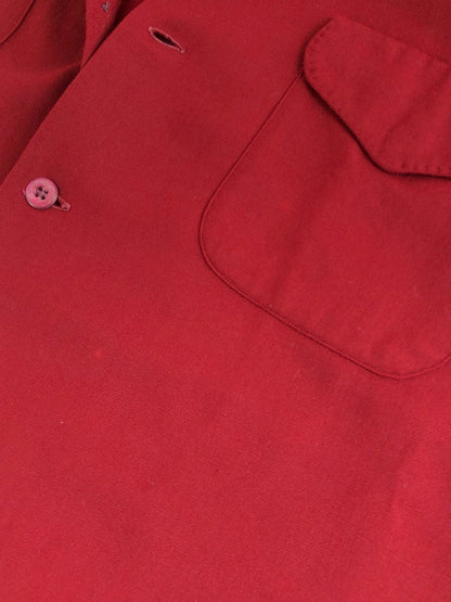 【現状渡し品】【メンズ】 McGregor マックレガー 40'S RAYON GABARDINE SHIRT 40年代 レーヨン ギャバジン シャツ 長袖シャツ 146-251109-na-12-tag サイズ：サイズ表記なし 下記参照 カラー：レッド 万代Net店