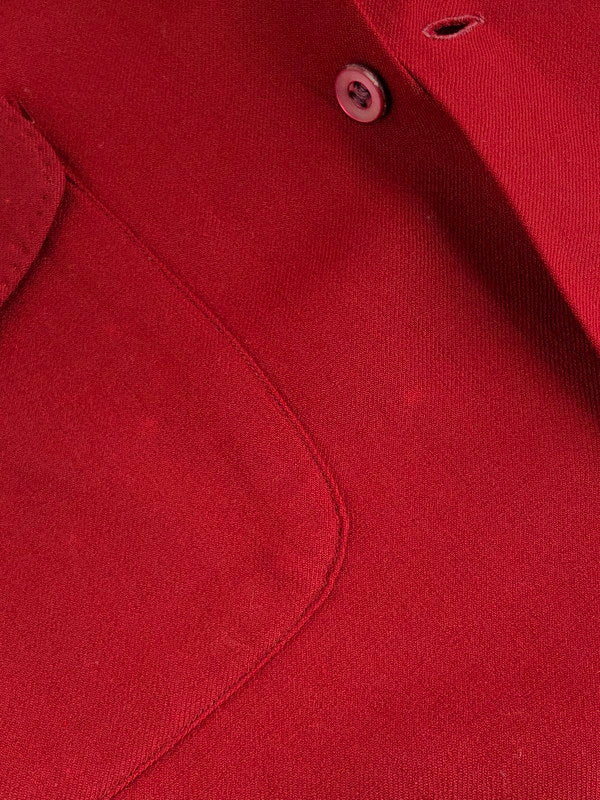 【現状渡し品】【メンズ】 McGregor マックレガー 40'S RAYON GABARDINE SHIRT 40年代 レーヨン ギャバジン シャツ 長袖シャツ 146-251109-na-12-tag サイズ：サイズ表記なし 下記参照 カラー：レッド 万代Net店