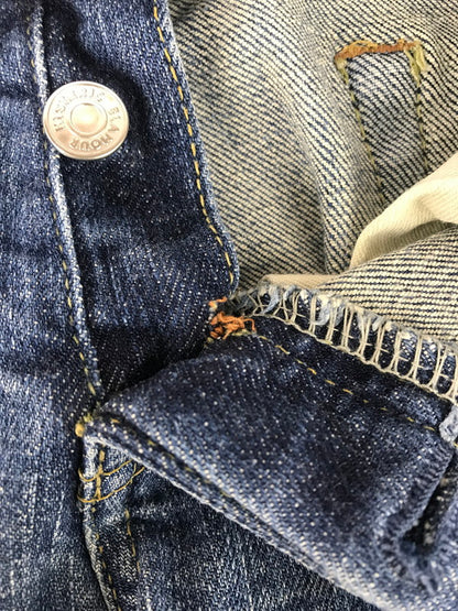 【中古品】【メンズ】 STUDS 5POCKET SKINNY DENIM7PANTS 2AP-5631 スタッズ 5ポケット スキニー デニム パンツ 151-251130-rt-06-tag サイズ：XXS カラー：インディゴ 万代Net店