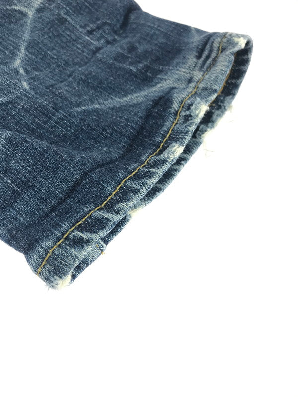 【中古品】【メンズ】 STUDS 5POCKET SKINNY DENIM7PANTS 2AP-5631 スタッズ 5ポケット スキニー デニム パンツ 151-251130-rt-06-tag サイズ：XXS カラー：インディゴ 万代Net店