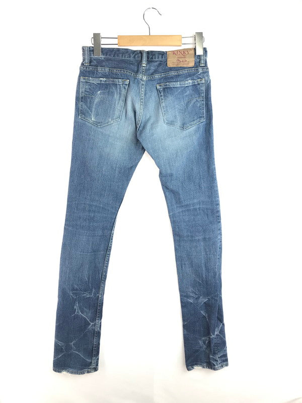 【中古品】【メンズ】 STUDS 5POCKET SKINNY DENIM7PANTS 2AP-5631 スタッズ 5ポケット スキニー デニム パンツ 151-251130-rt-06-tag サイズ：XXS カラー：インディゴ 万代Net店
