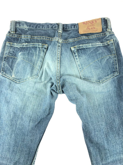 【中古品】【メンズ】 STUDS 5POCKET SKINNY DENIM7PANTS 2AP-5631 スタッズ 5ポケット スキニー デニム パンツ 151-251130-rt-06-tag サイズ：XXS カラー：インディゴ 万代Net店