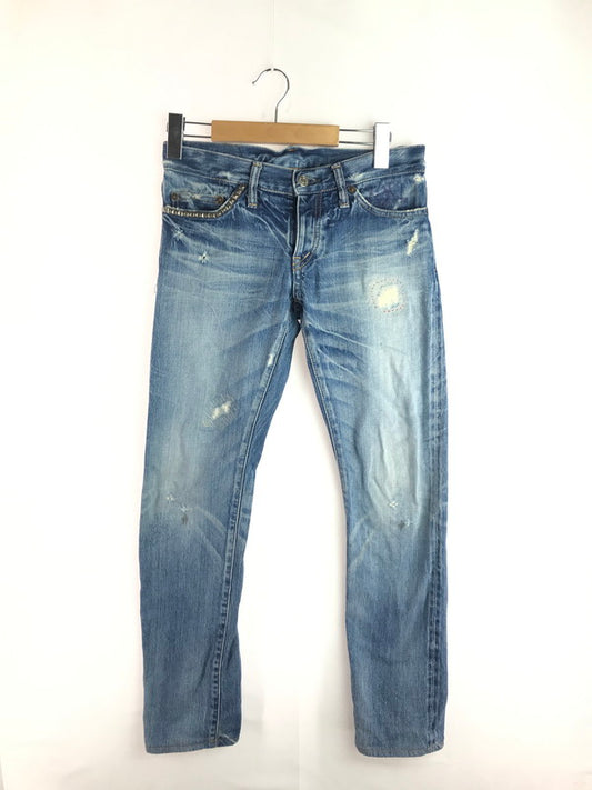 【現状渡し品】【メンズ】 HYSTERIC GLAMOUR ヒステリックグラマー STUDS 5POCKET SKINNY DENIM PANTS 2AP-5013 スタッズ 5ポケット スキニー デニム パンツ 151-251130-rt-07-tag サイズ：S カラー：インディゴ 万代Net店