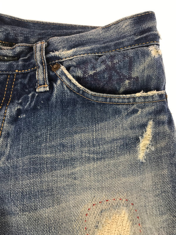 【現状渡し品】【メンズ】 HYSTERIC GLAMOUR ヒステリックグラマー STUDS 5POCKET SKINNY DENIM PANTS 2AP-5013 スタッズ 5ポケット スキニー デニム パンツ 151-251130-rt-07-tag サイズ：S カラー：インディゴ 万代Net店