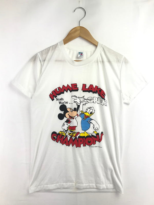 【中古品】【メンズ】 RUSSELL ラッセル 80～90's MICKEY MOUSE TEE ミッキー マウス Tシャツ USA製 ヴィンテージ トップス 146-260604-rt-23-tagh サイズ：M カラー：ホワイト 万代Net店