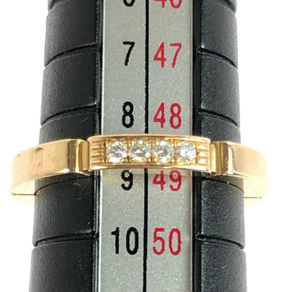 【中古品】【レディース】 CARTIER カルティエ マイヨン パンテール ウェディングリング B4080300 K18PG ダイヤモンド4石 指輪 リング アクセサリー 182-251107-yy-01-tag サイズ：49 カラー：イエローゴールド 9号 万代Net店