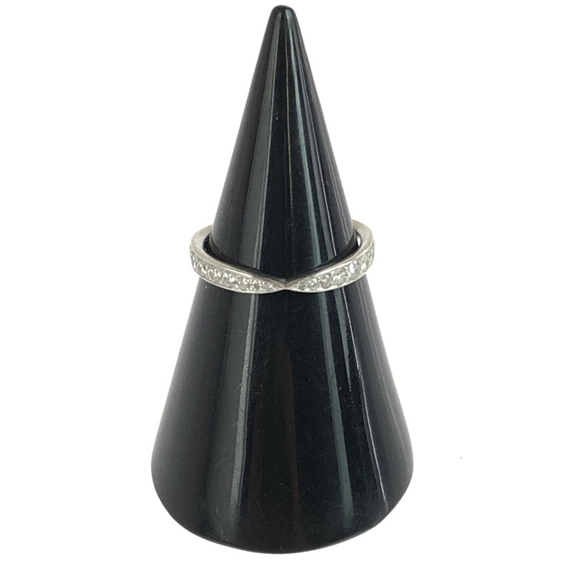 【中古品】【レディース】 TIFFANY&Co. ティファニー HARMONY BAND RING 60004581 ハーモニー バンド リング ダイヤモンド プラチナ 指輪 アクセサリー 182-251107-yy-03-tag カラー：シルバー 8号 万代Net店