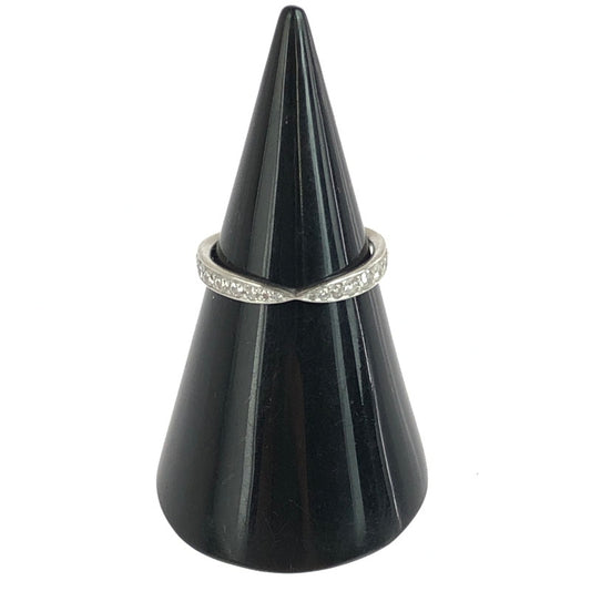 【中古品】【レディース】 TIFFANY&Co. ティファニー HARMONY BAND RING 60004581 ハーモニー バンド リング ダイヤモンド プラチナ 指輪 アクセサリー 182-251107-yy-03-tag カラー：シルバー 8号 万代Net店