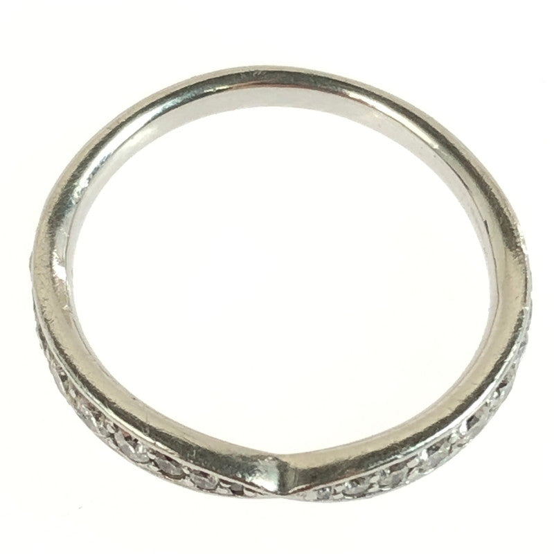 【中古品】【レディース】 TIFFANY&Co. ティファニー HARMONY BAND RING 60004581 ハーモニー バンド リング ダイヤモンド プラチナ 指輪 アクセサリー 182-251107-yy-03-tag カラー：シルバー 8号 万代Net店