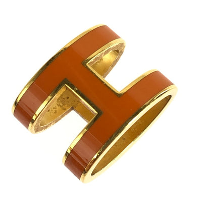 【中古品】【レディース】 HERMES エルメス POP ASH H PENDANT TOP ポップアッシュ Hロゴ ペンダントトップ アクセサリー 182-251107-yy-05-tag カラー：ゴールド/オレンジ 万代Net店