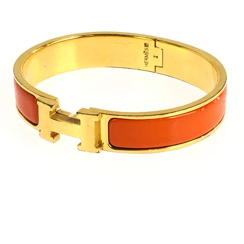 【現状渡し品】【レディース】 HERMES エルメス クリックH バングル アクセサリー 182-251112-na-04-tag カラー：ゴールド/オレンジ 万代Net店