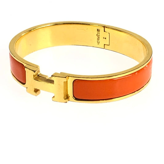 【現状渡し品】【レディース】 HERMES エルメス クリックH バングル アクセサリー 182-251112-na-04-tag カラー：ゴールド/オレンジ 万代Net店