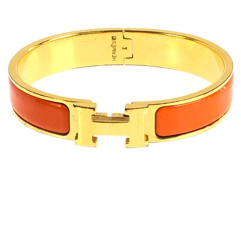 【現状渡し品】【レディース】 HERMES エルメス クリックH バングル アクセサリー 182-251112-na-04-tag カラー：ゴールド/オレンジ 万代Net店