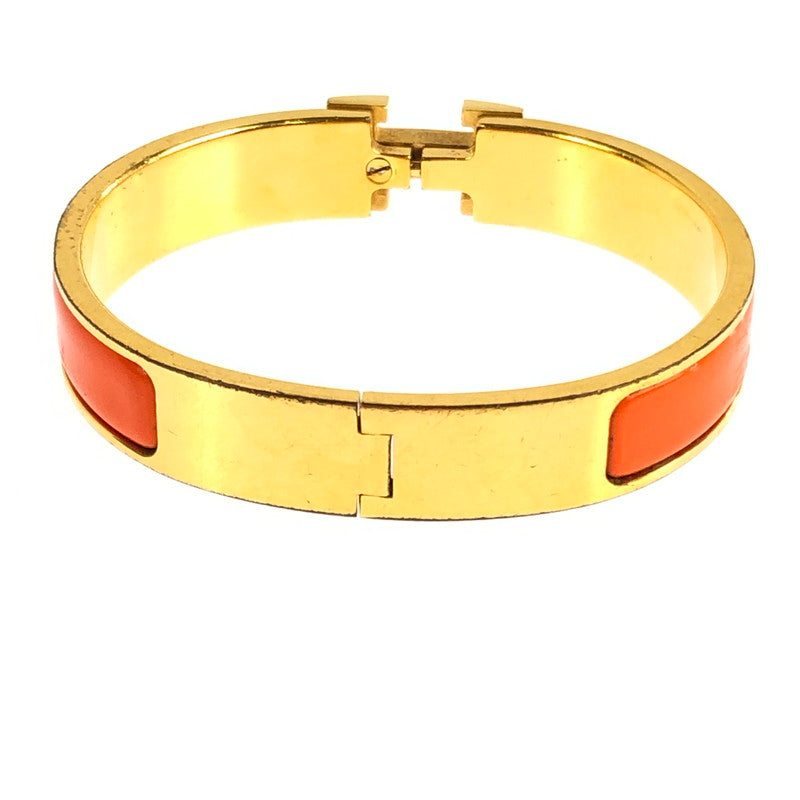 【現状渡し品】【レディース】 HERMES エルメス クリックH バングル アクセサリー 182-251112-na-04-tag カラー：ゴールド/オレンジ 万代Net店