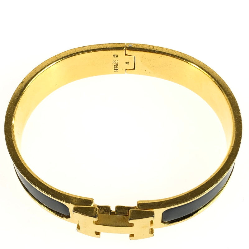 【現状渡し品】【レディース】 HERMES エルメス クリックH バングル アクセサリー 182-251112-na-05-tag カラー：ゴールド/ブラック 万代Net店