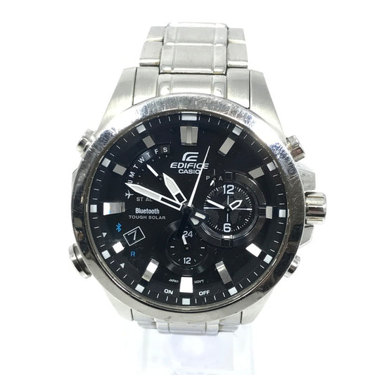 【現状渡し品】【メンズ】 CASIO カシオ EDIFICE エディフィス TOUGH SOLAR EQB-510 タフソーラー 腕時計 197-251209-na-06-tag カラー：シルバー 万代Net店