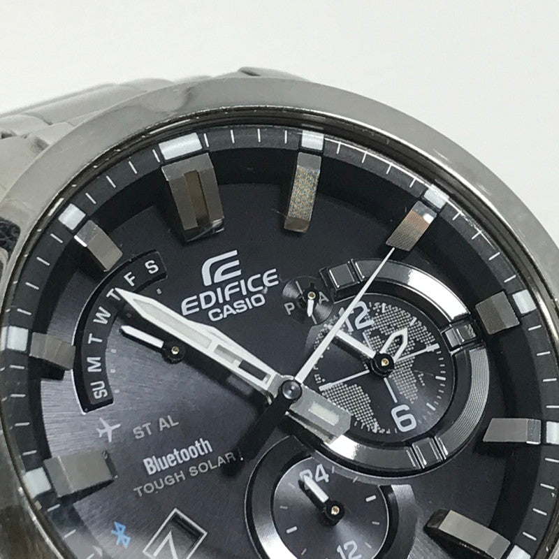 【現状渡し品】【メンズ】 CASIO カシオ EDIFICE エディフィス TOUGH SOLAR EQB-510 タフソーラー 腕時計 197-251209-na-06-tag カラー：シルバー 万代Net店