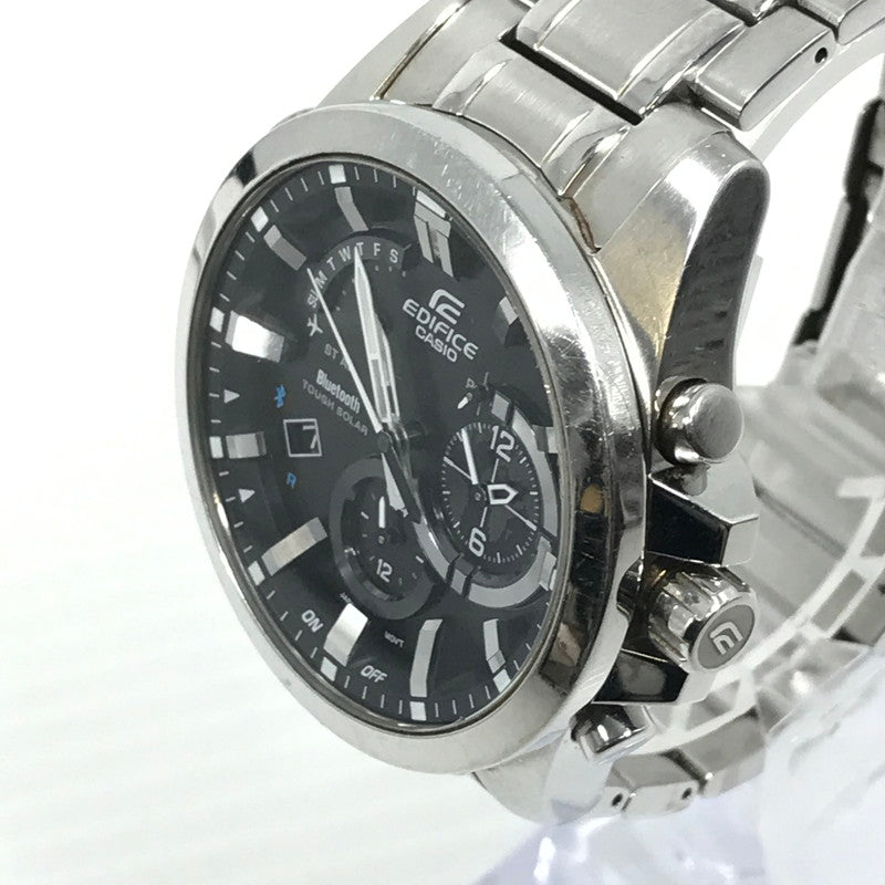 【現状渡し品】【メンズ】 CASIO カシオ EDIFICE エディフィス TOUGH SOLAR EQB-510 タフソーラー 腕時計 197-251209-na-06-tag カラー：シルバー 万代Net店
