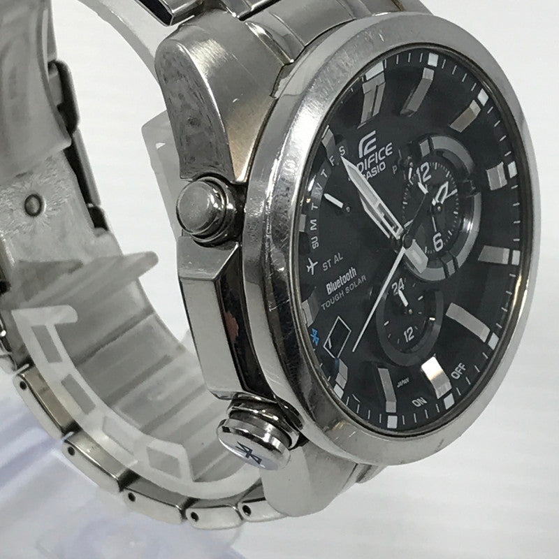 【現状渡し品】【メンズ】 CASIO カシオ EDIFICE エディフィス TOUGH SOLAR EQB-510 タフソーラー 腕時計 197-251209-na-06-tag カラー：シルバー 万代Net店