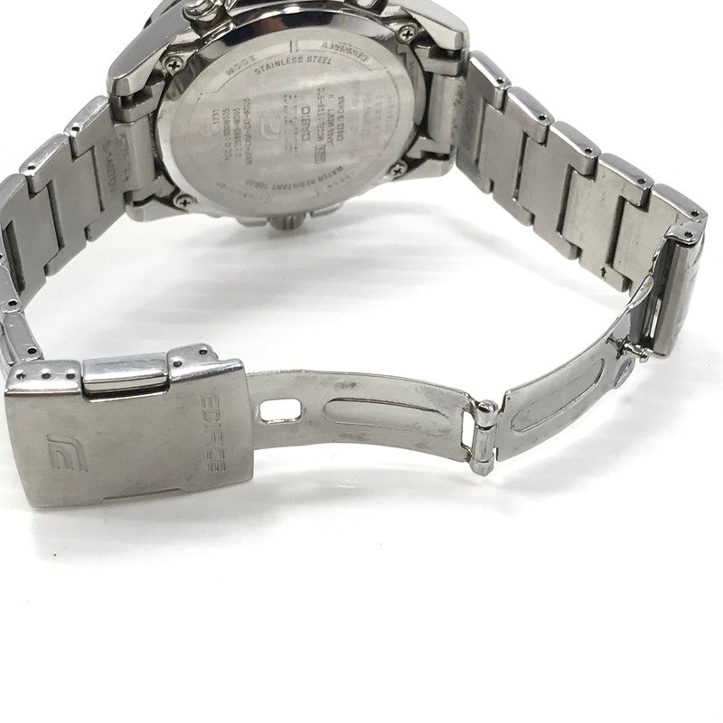 【現状渡し品】【メンズ】 CASIO カシオ EDIFICE エディフィス TOUGH SOLAR EQB-510 タフソーラー 腕時計 197-251209-na-06-tag カラー：シルバー 万代Net店