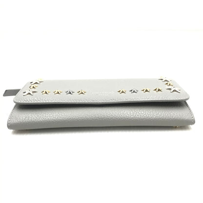 【中古品】【レディース】 JIMMY CHOO ジミーチュウ STAR STUDS LONG WALLET スター スタッズ ロング ウォレット 長財布 181-251116-na-10-tag カラー：グレー 万代Net店