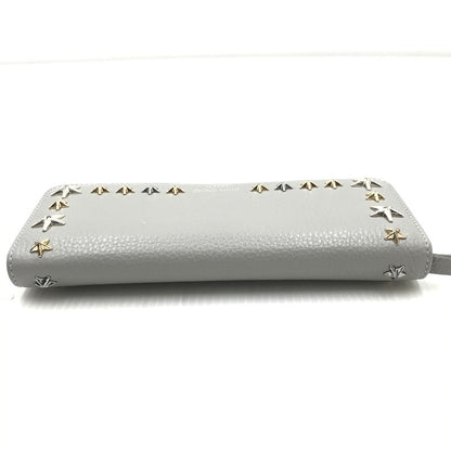 【中古品】【レディース】 JIMMY CHOO ジミーチュウ STAR STUDS LONG WALLET スター スタッズ ロング ウォレット 長財布 181-251116-na-10-tag カラー：グレー 万代Net店